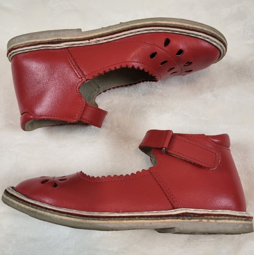 Neman Twig Mary Jane Red shoes for girls - Picture 5 of 10